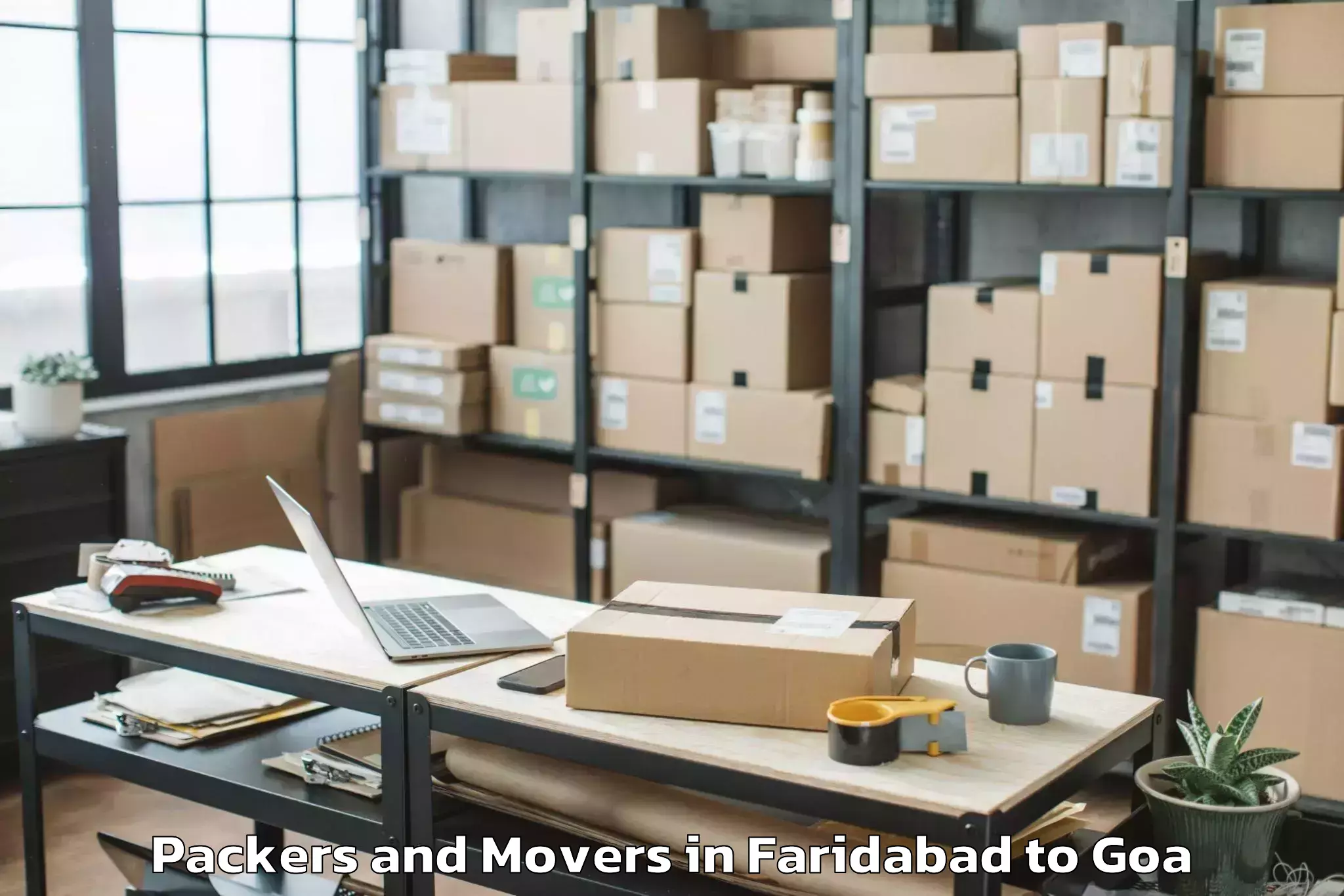 Leading Faridabad to Canacona Packers And Movers Provider